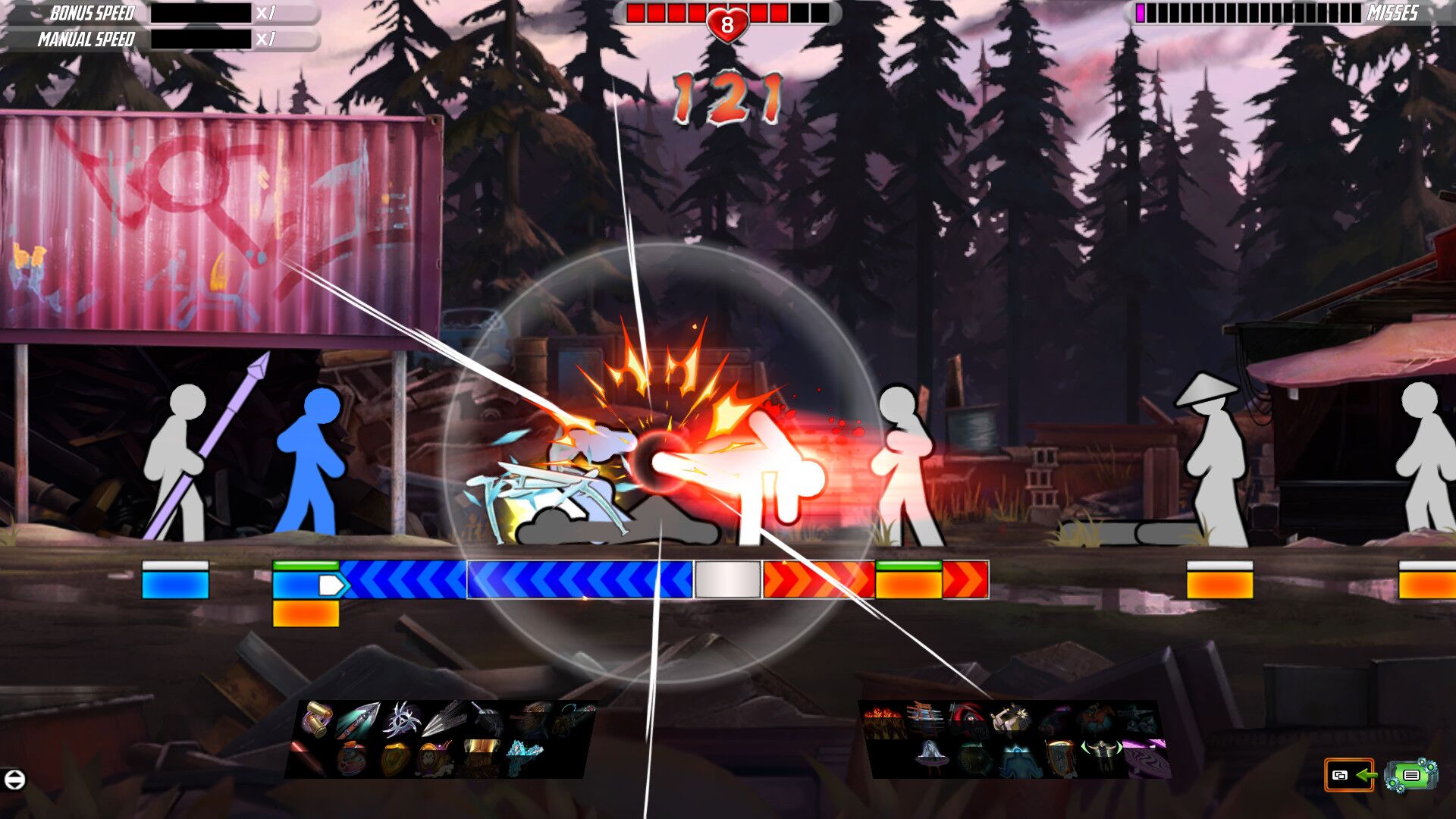 One Finger Death Punch 2 Steam Key oyun içi görsel 1