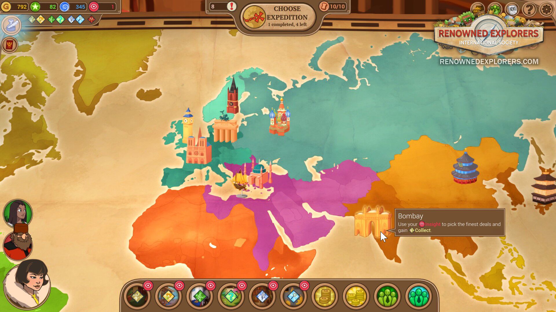 Renowned Explorers: International Society Steam Key oyun içi görsel 3