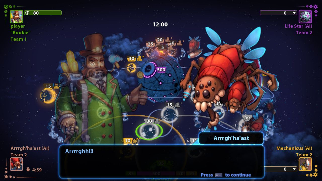 Planets Under Attack Steam Key oyun içi görsel 1