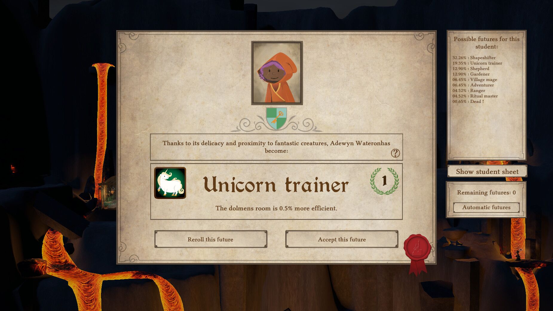 Spellcaster University oyun içi görsel 3