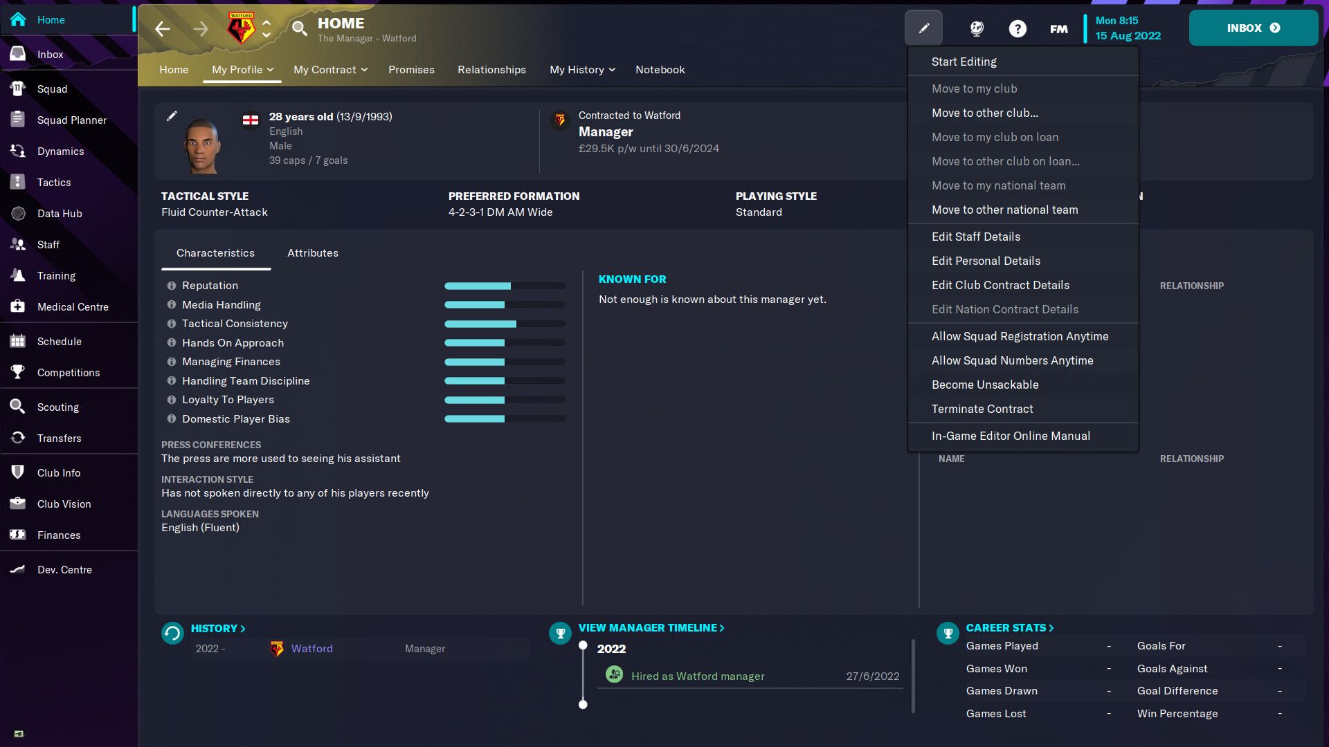 Football Manager 2023 In Game Editör Online oyun içi görsel 2