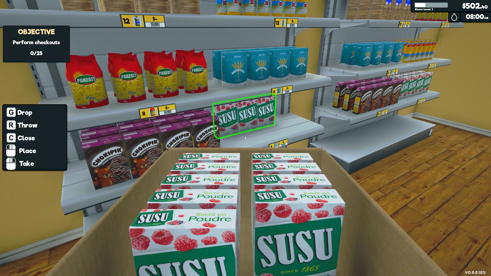 Supermarket Simulator oyun içi görsel 1
