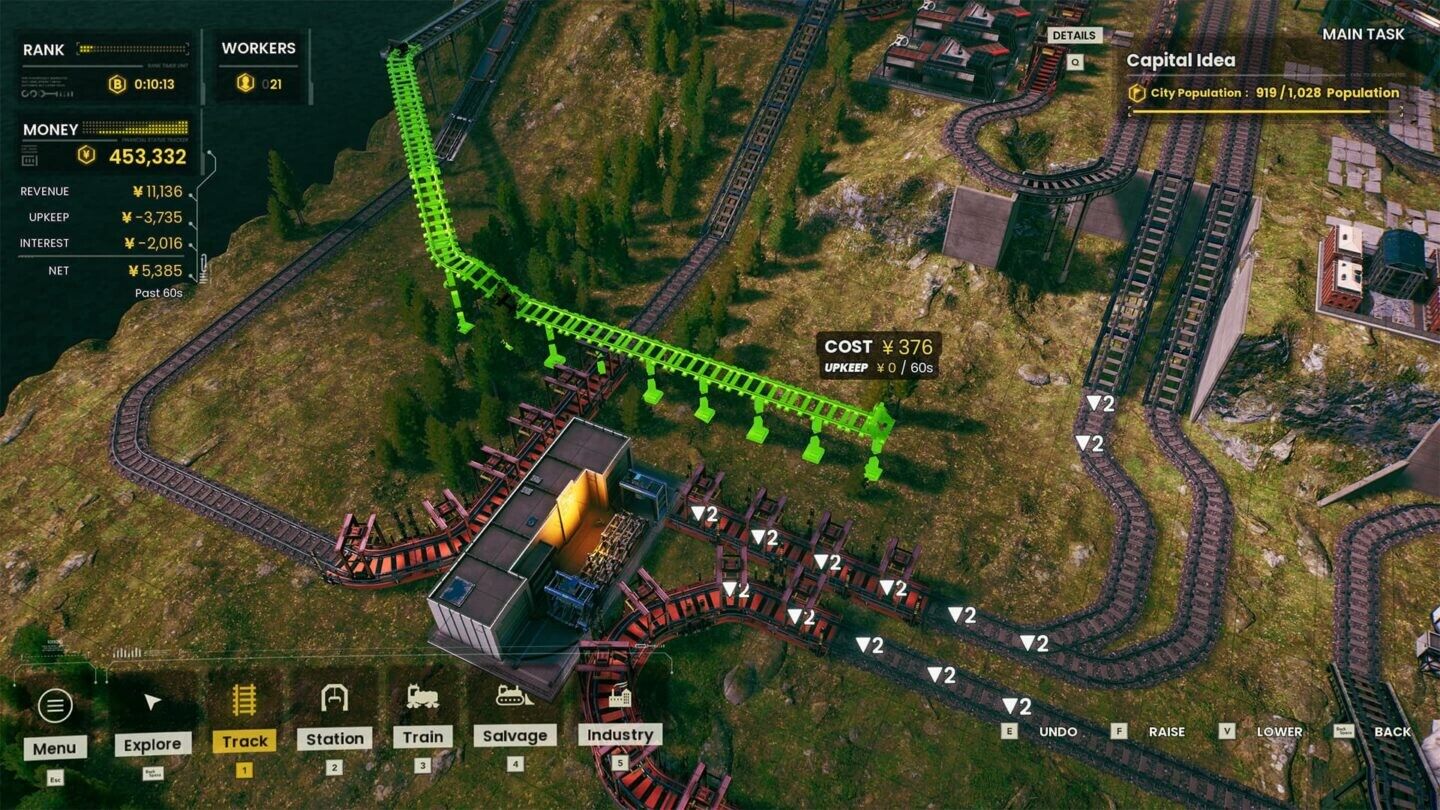 RAILGRADE oyun içi görsel 1