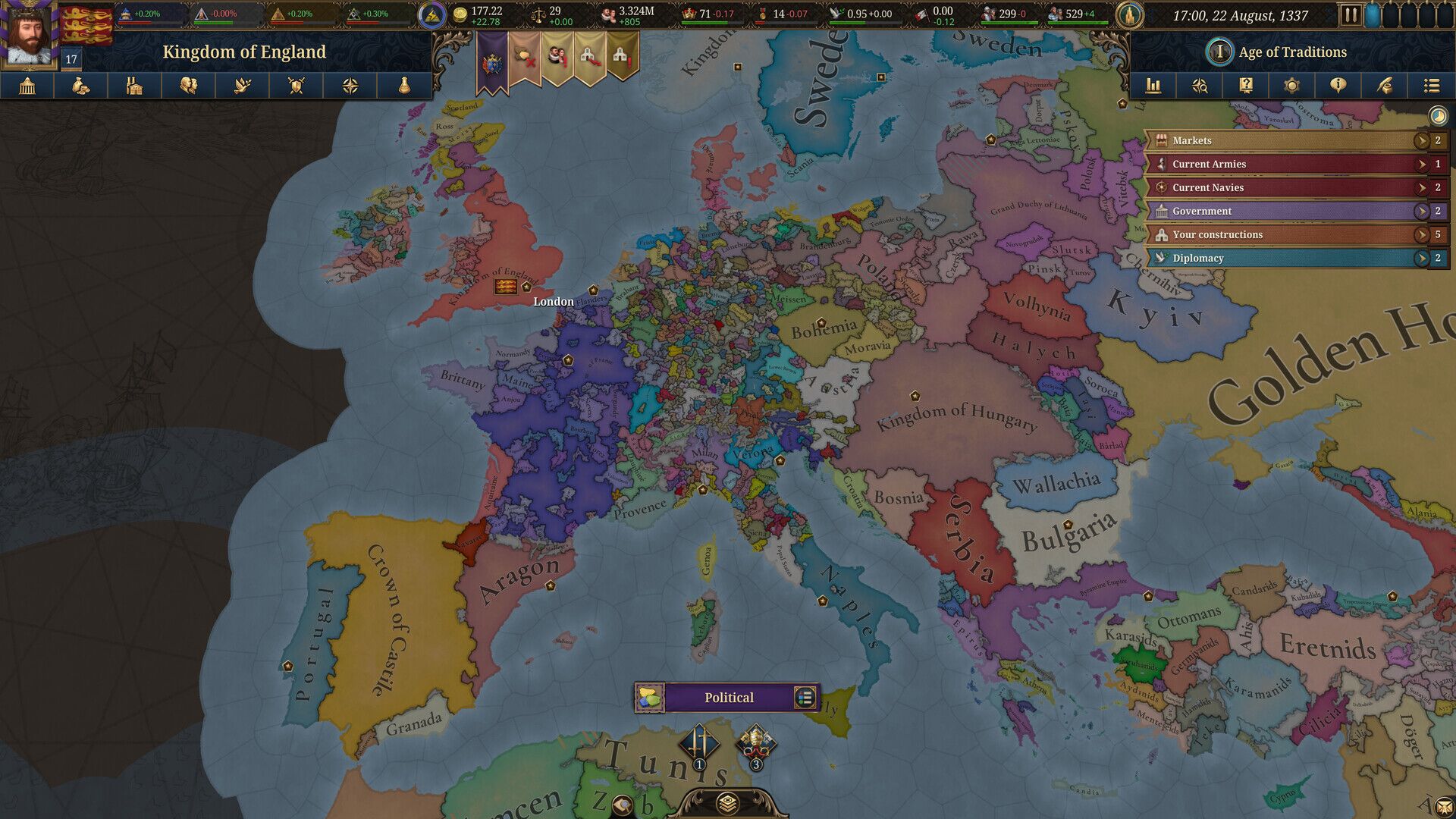Europa Universalis V oyun içi görsel 2