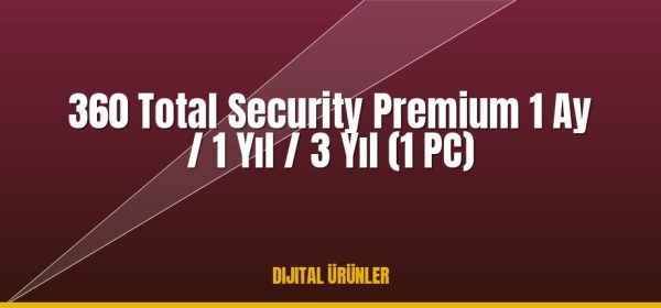 360 Total Security Premium 1 Ay / 1 Yıl / 3 Yıl (1 PC) ucuz satın al - Tiriniti
