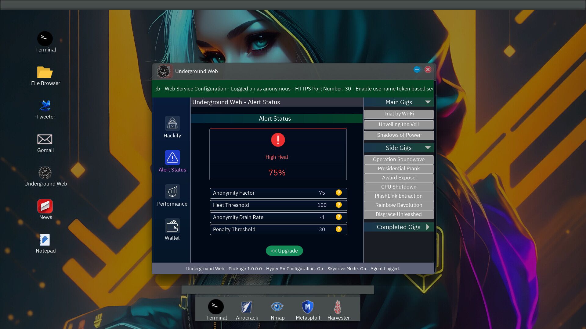 Anonymous Hacker Simulator oyun içi görsel 2