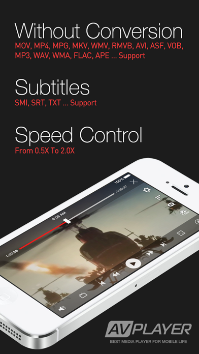 AVPlayer + AVPlayer HD iPhone iPad ios AppStore görseli 1