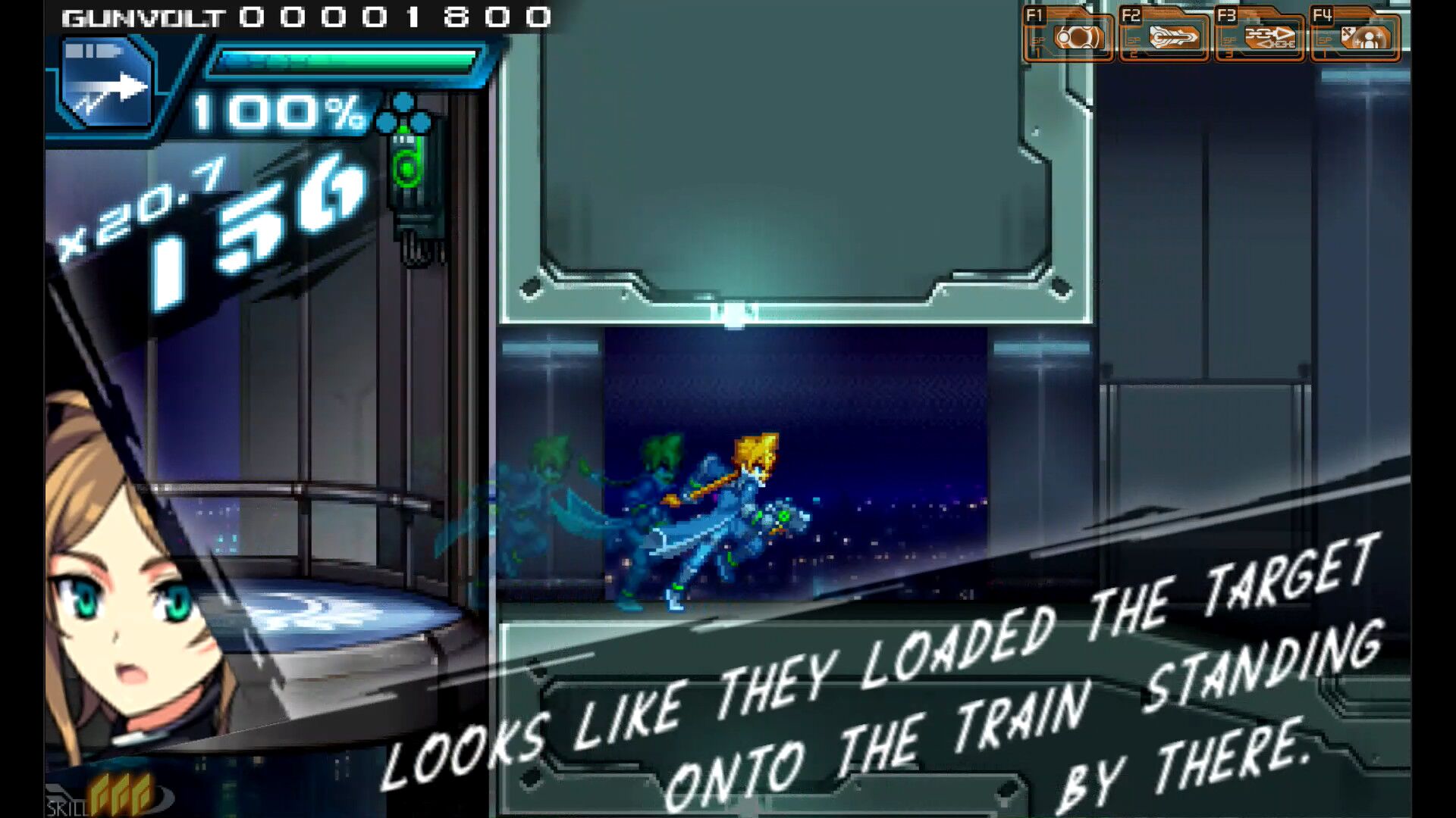 Azure Striker Gunvolt oyun içi görsel 2