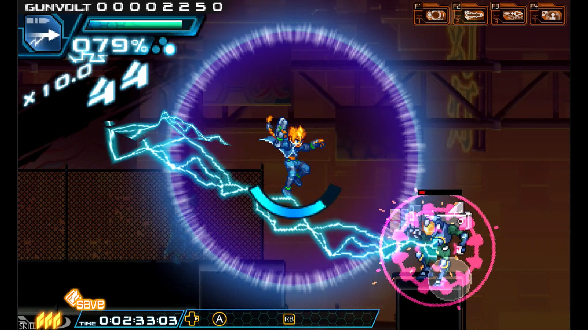 Azure Striker Gunvolt oyun içi görsel 3