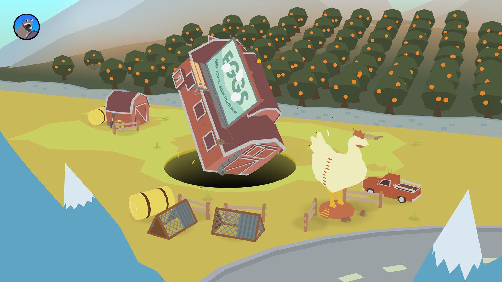 Donut County oyun içi görsel 1