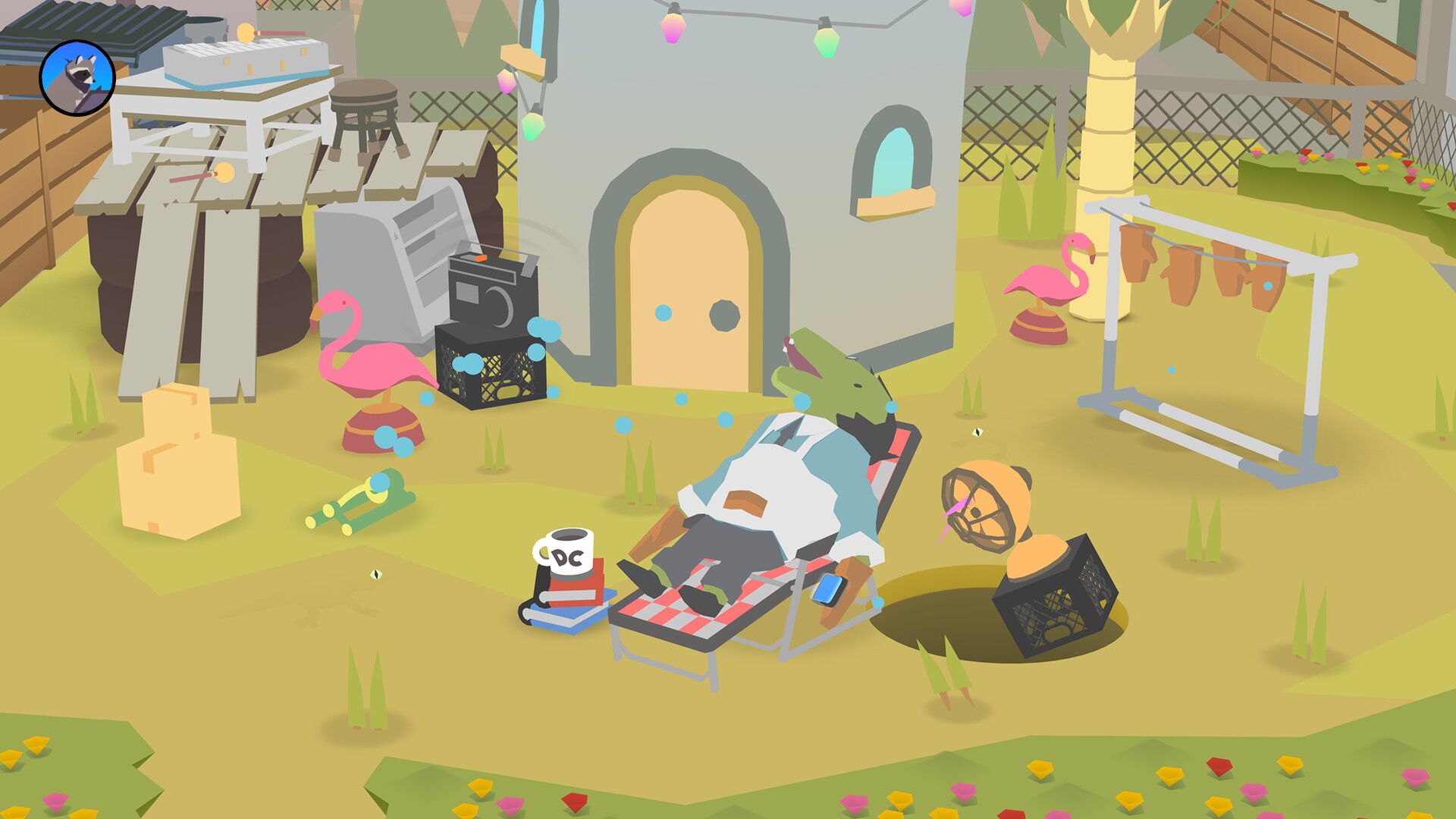 Donut County oyun içi görsel 3