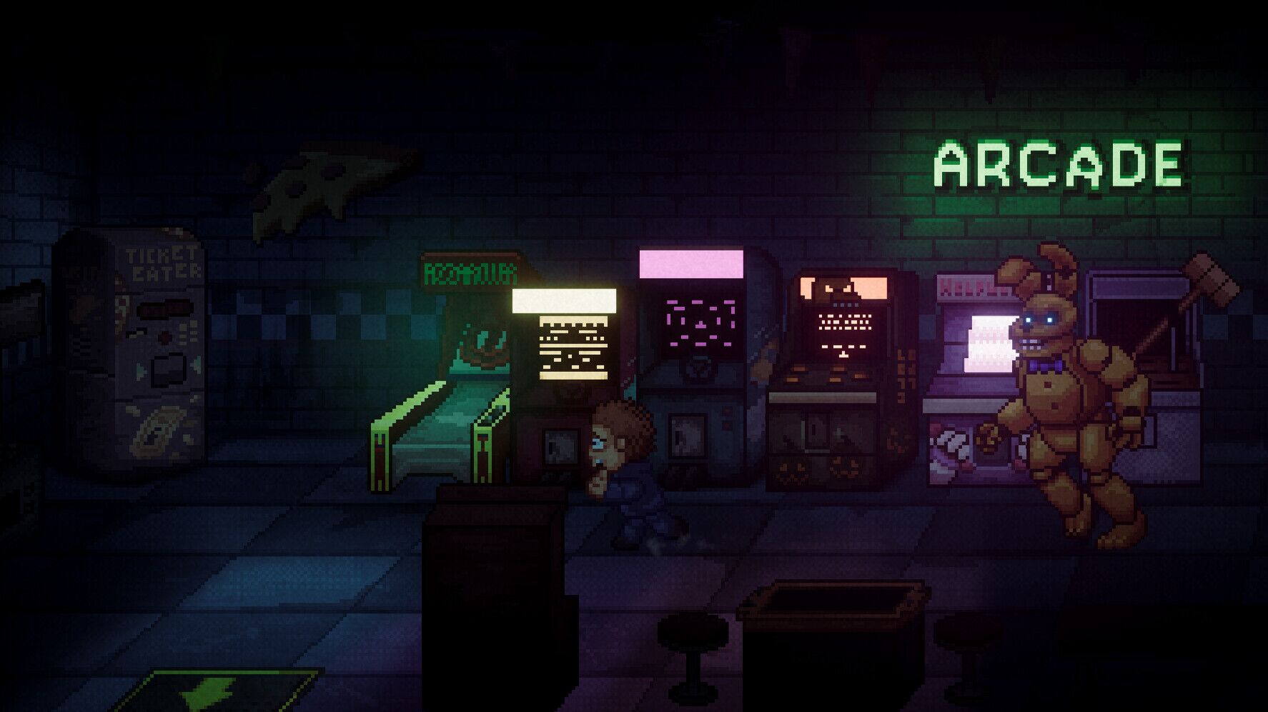 Five Nights at Freddy's: Into the Pit oyun içi görsel 1