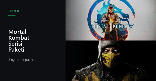 Mortal Kombat Serisi Paketi ucuz satın al - Tiriniti