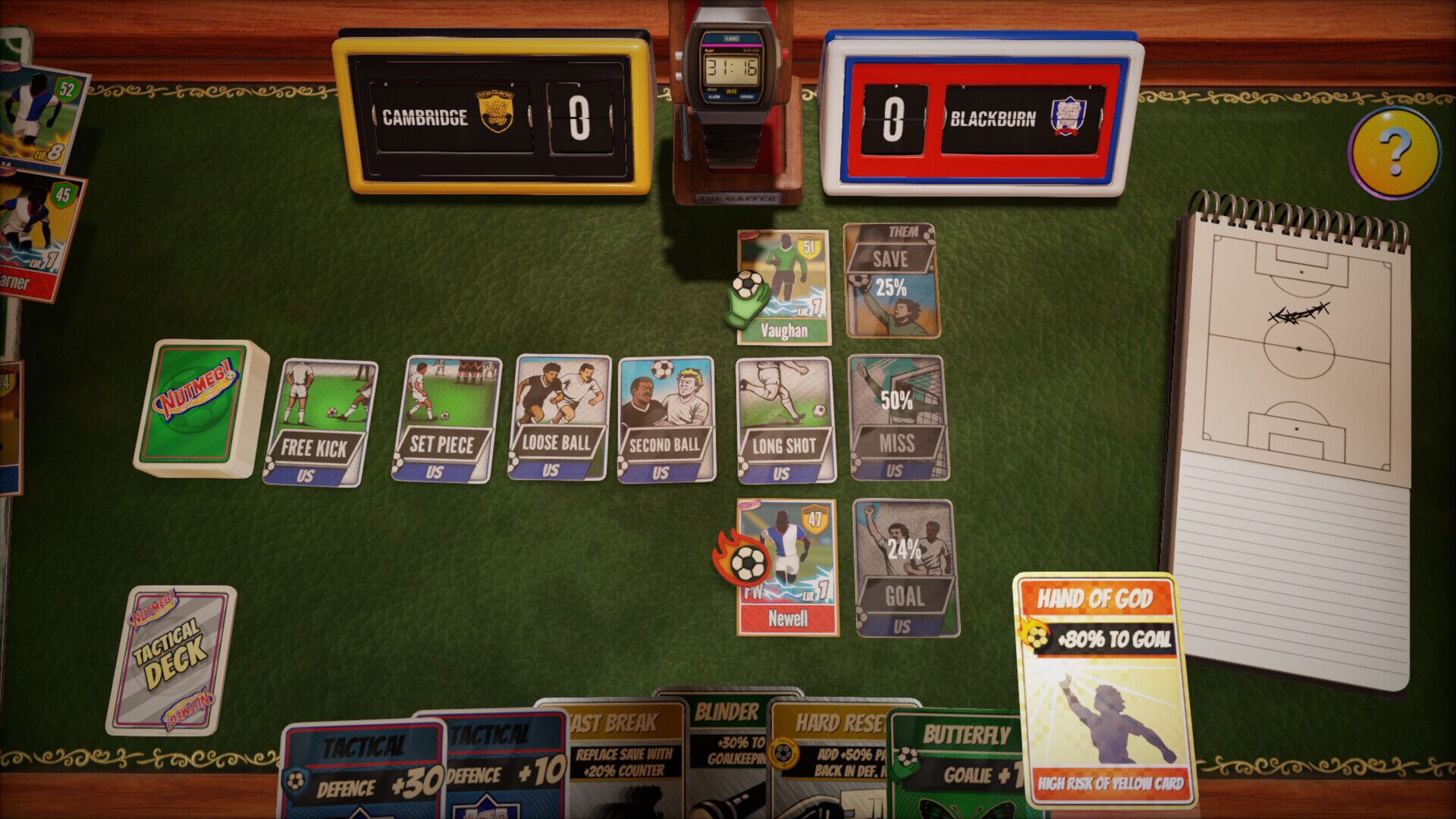 NUTMEG! A Nostalgic Deckbuilding Football Manager oyun içi görsel 1