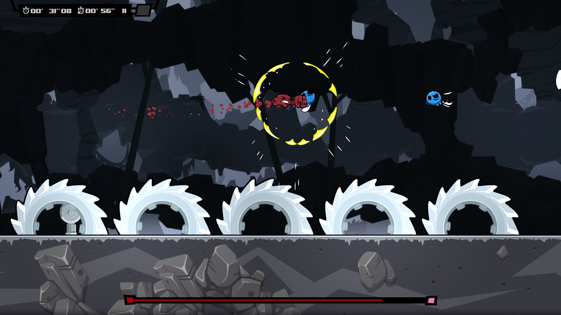 Super Meat Boy Forever + Geometry Dash AppStore iPad oyun içi görsel 1