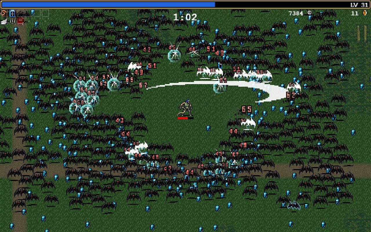 Vampire Survivors oyun içi görsel 1