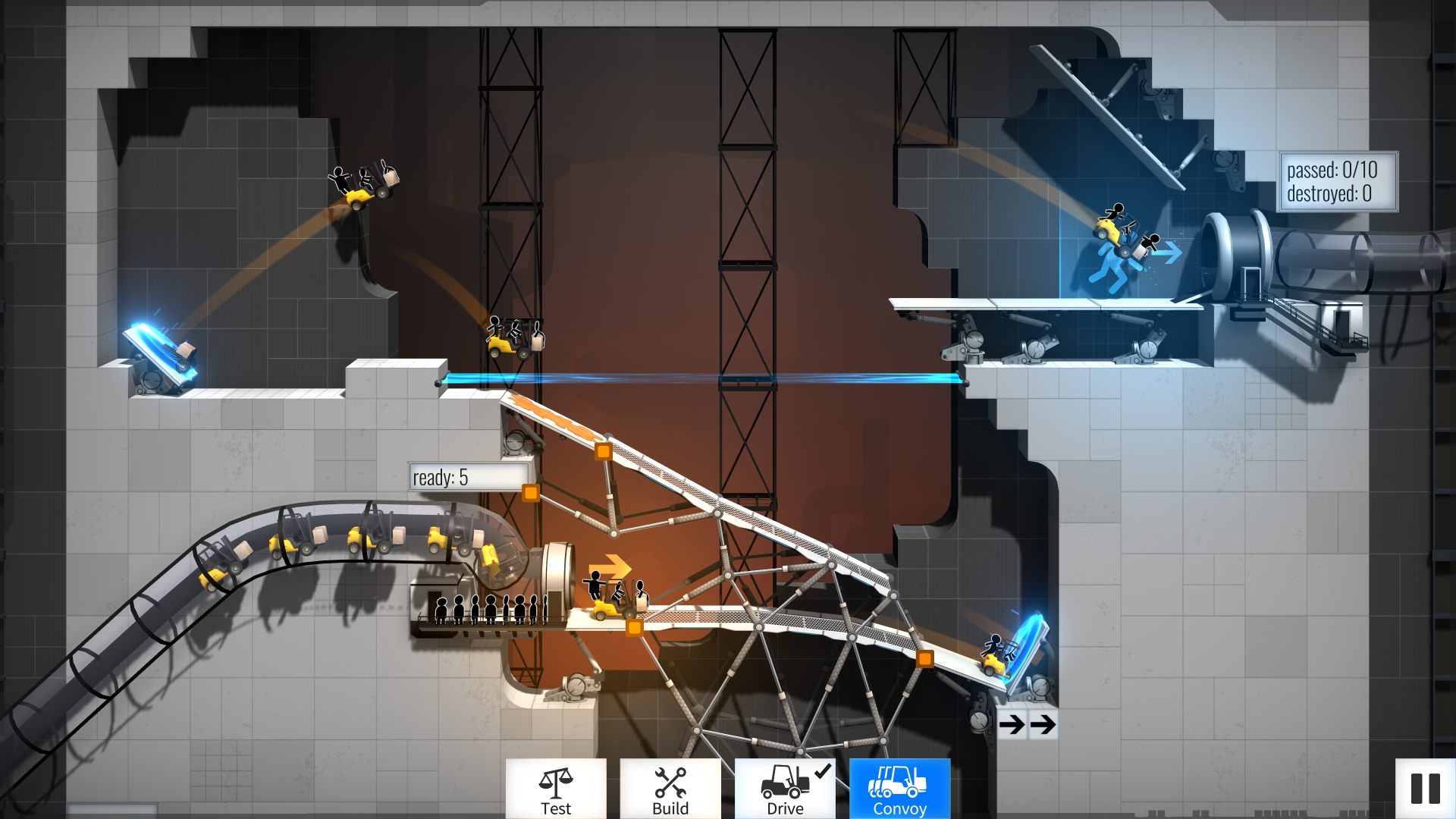 Bridge Constructor Portal ekran görüntüsü 1