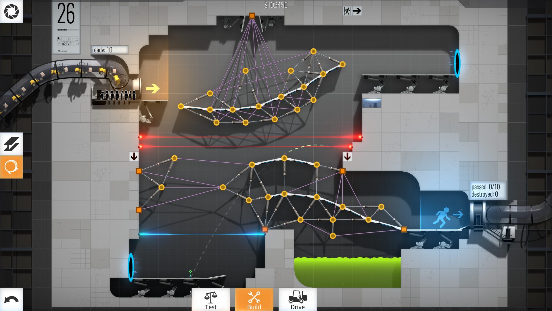 Bridge Constructor Portal ekran görüntüsü 3