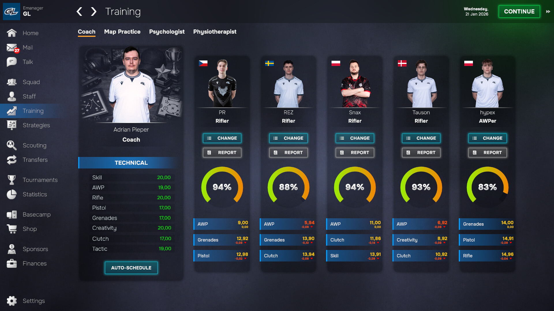 Esports Manager 2026 oyun içi ekran görüntüsü 3