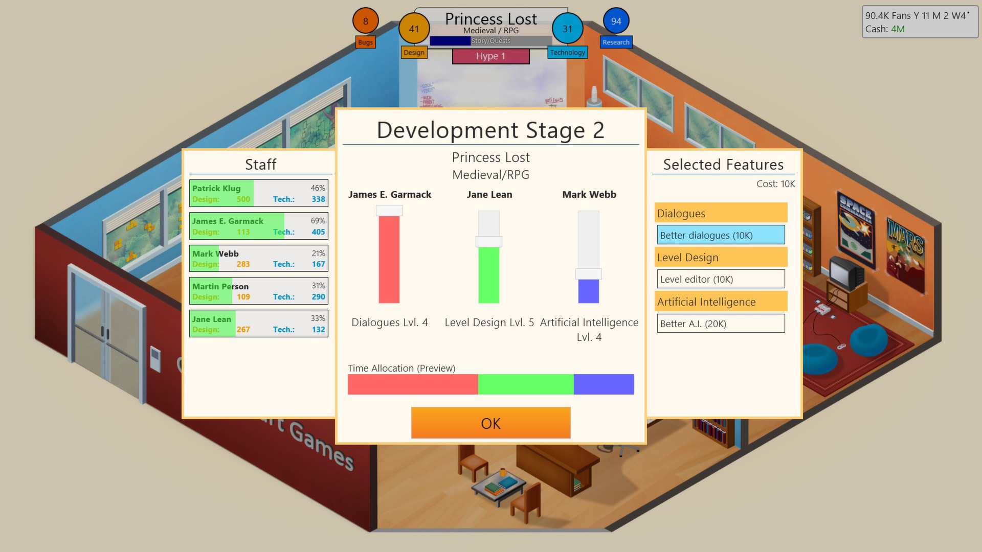Game Dev Tycoon oyun içi ekran görüntüsü 3