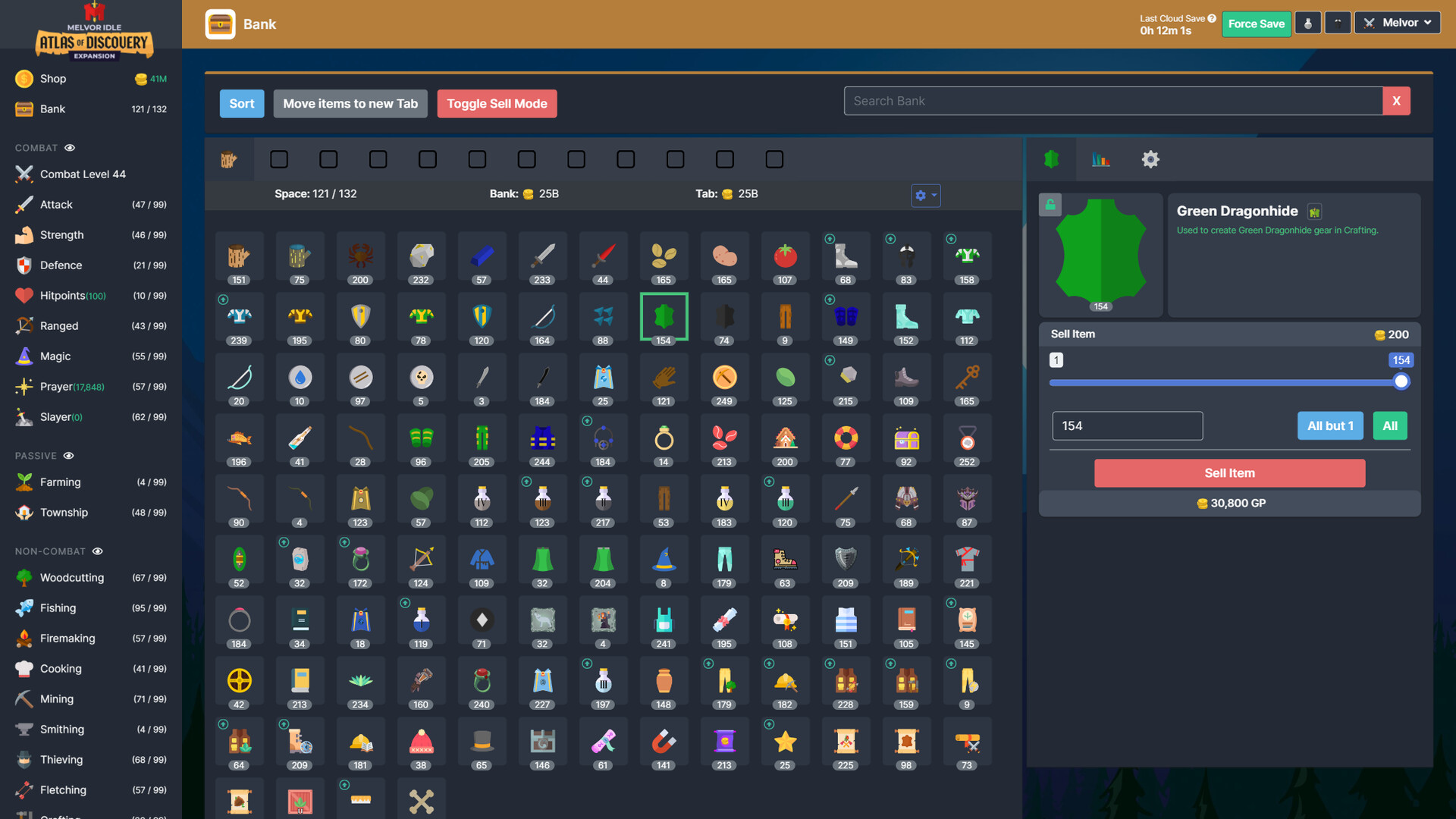 Melvor Idle oyun içi ekran görüntüsü 2