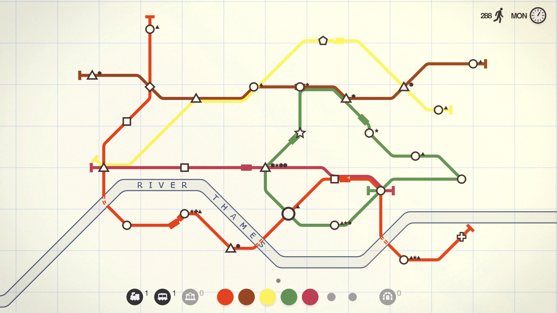 Mini Metro oyun içi ekran görüntüsü 2