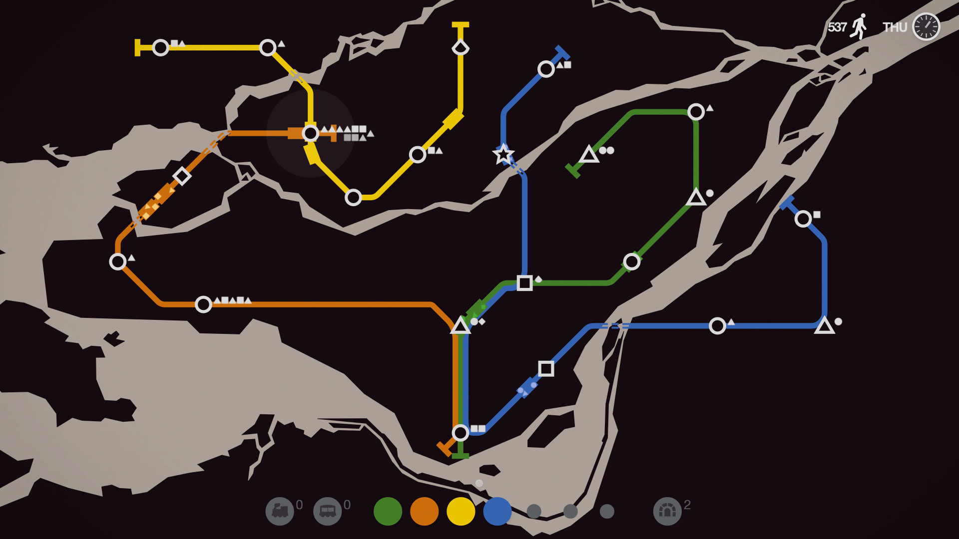 Mini Metro oyun içi ekran görüntüsü 3