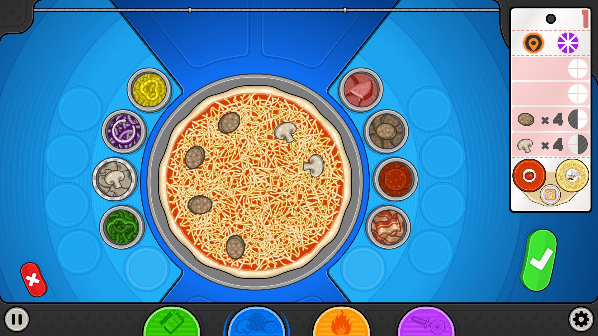 Papa's Pizzeria Deluxe ekran görüntüsü 2