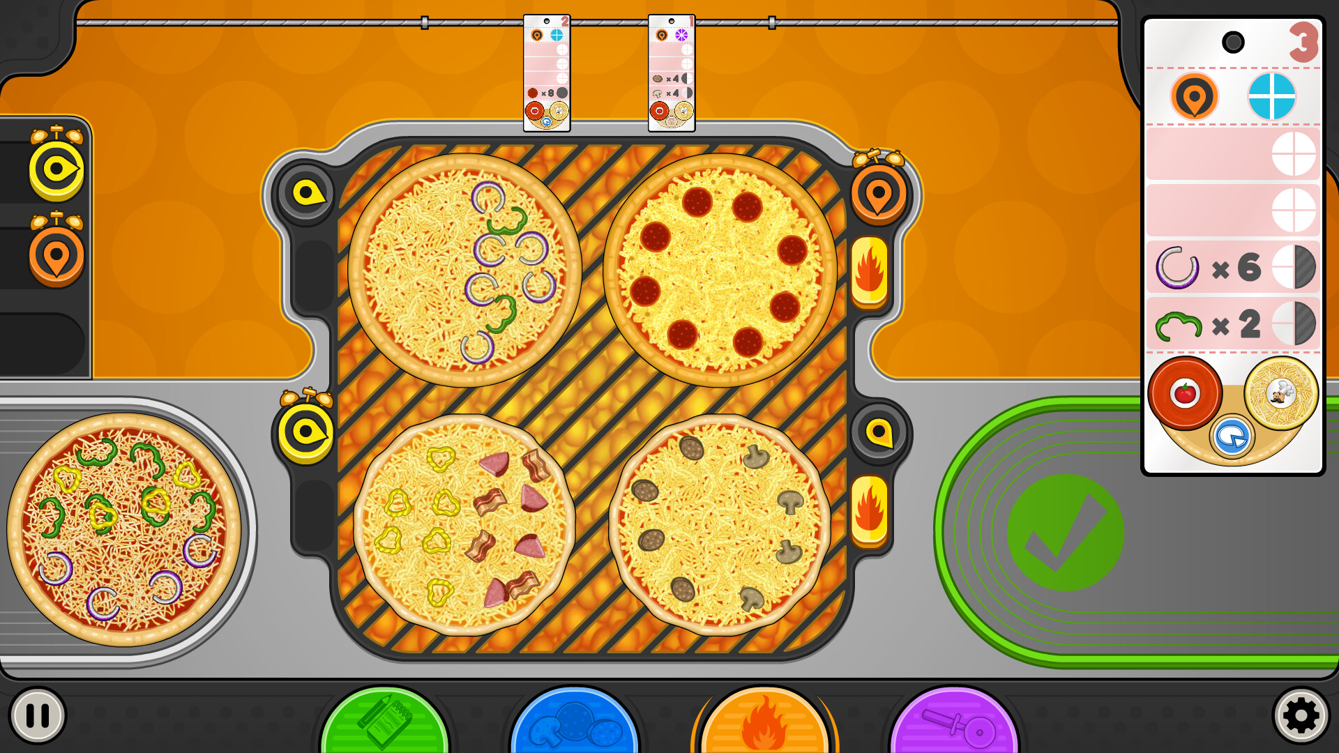 Papa's Pizzeria Deluxe ekran görüntüsü 3