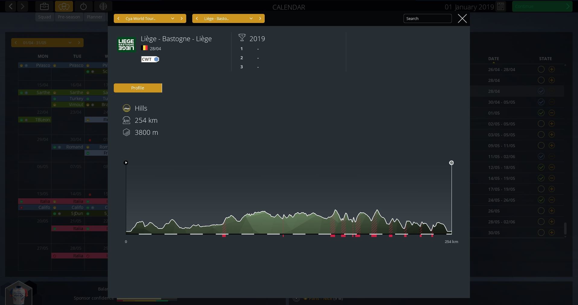 Pro Cycling Manager 2019 ekran görüntüsü 3