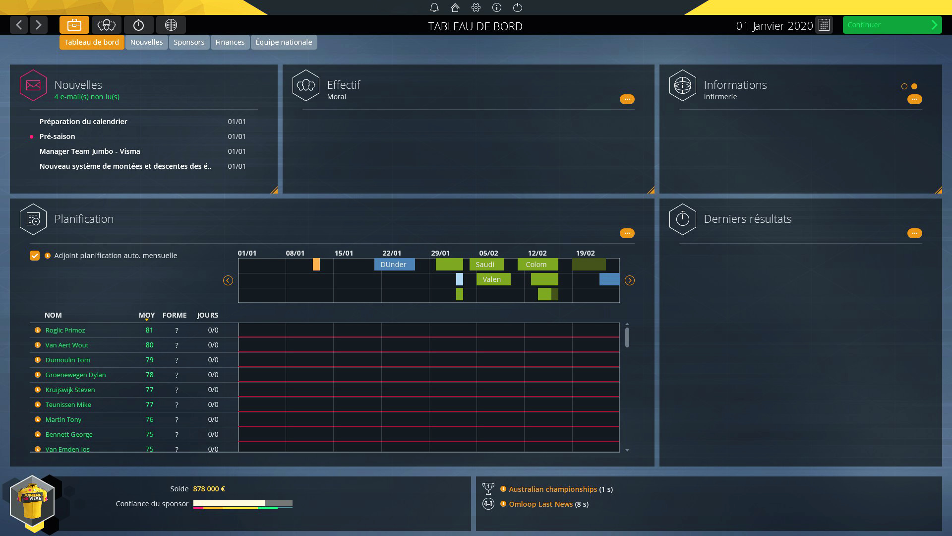 Pro Cycling Manager 2020 oyun içi ekran görüntüsü 1