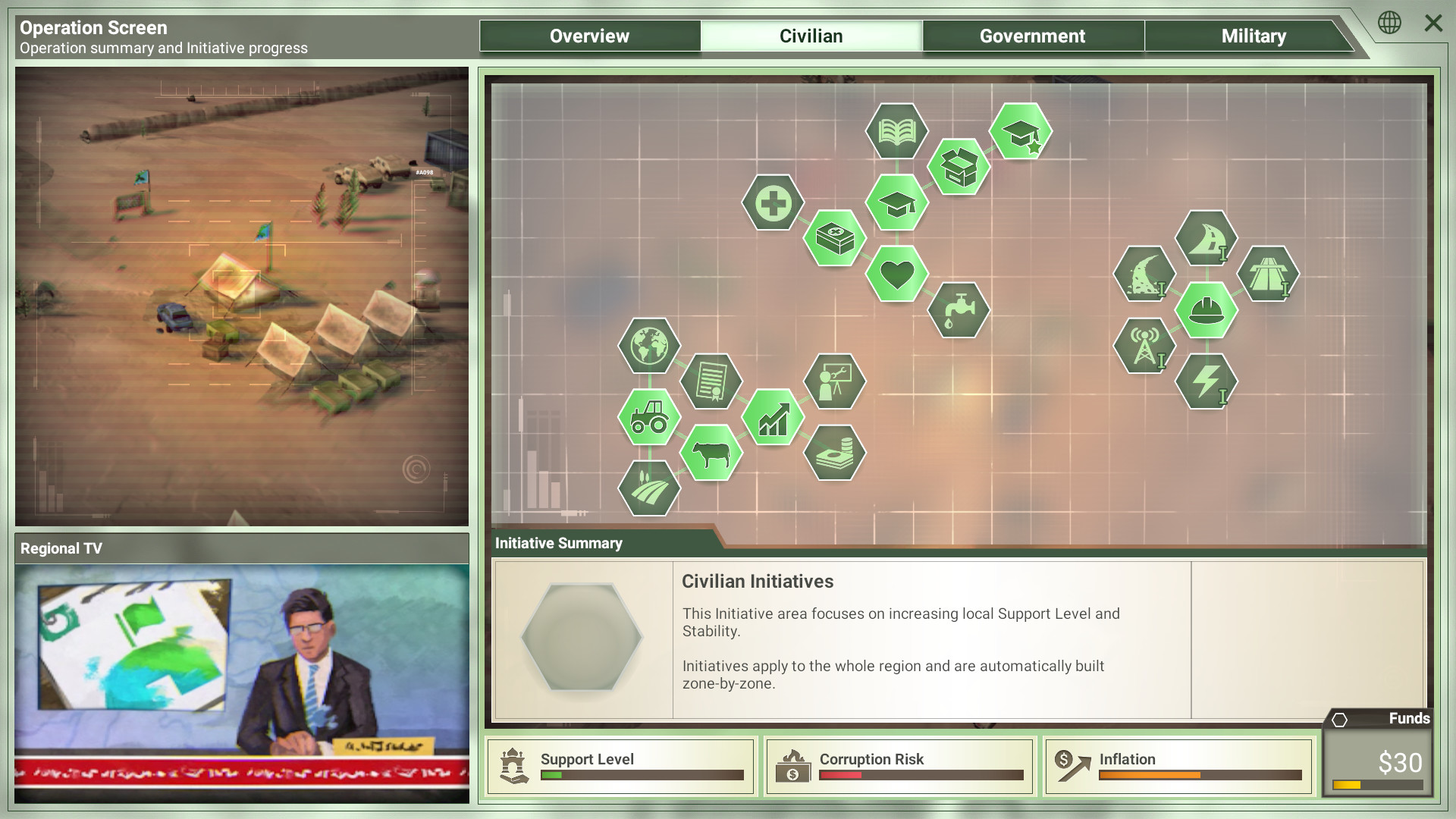 Rebel Inc: Escalation ekran görüntüsü 3
