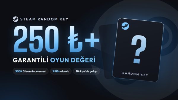 Steam Random Key – 250 ₺+ Garantili