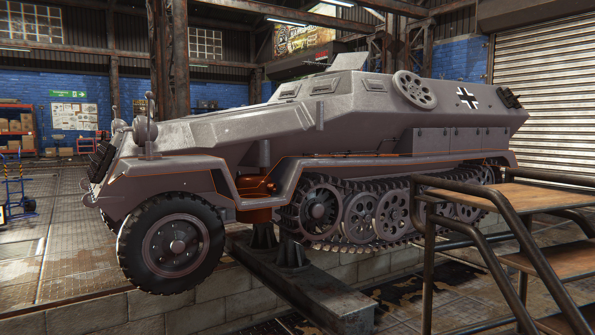 Tank Mechanic Simulator oyun içi ekran görüntüsü 3