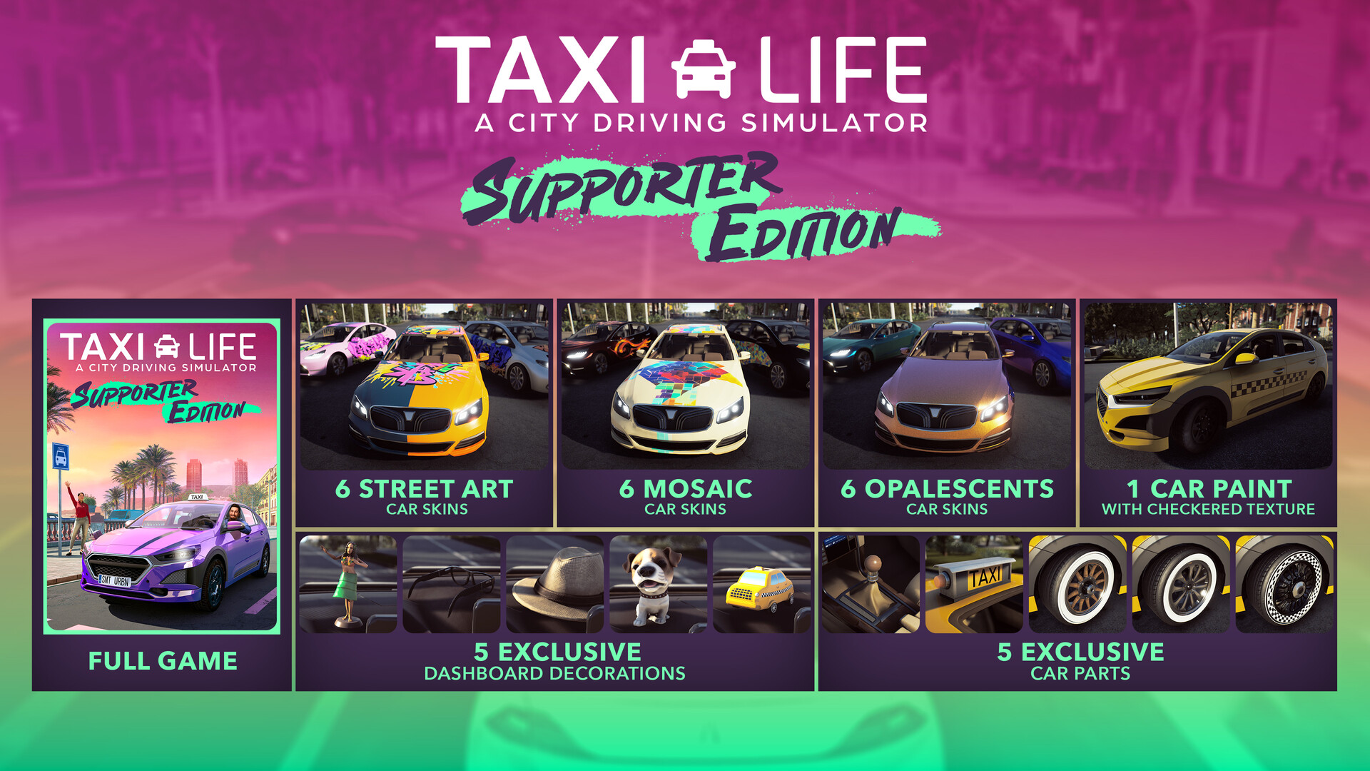 Taxi Life: A City Driving Simulator – Supporter Pack oyun içi ekran görüntüsü 3