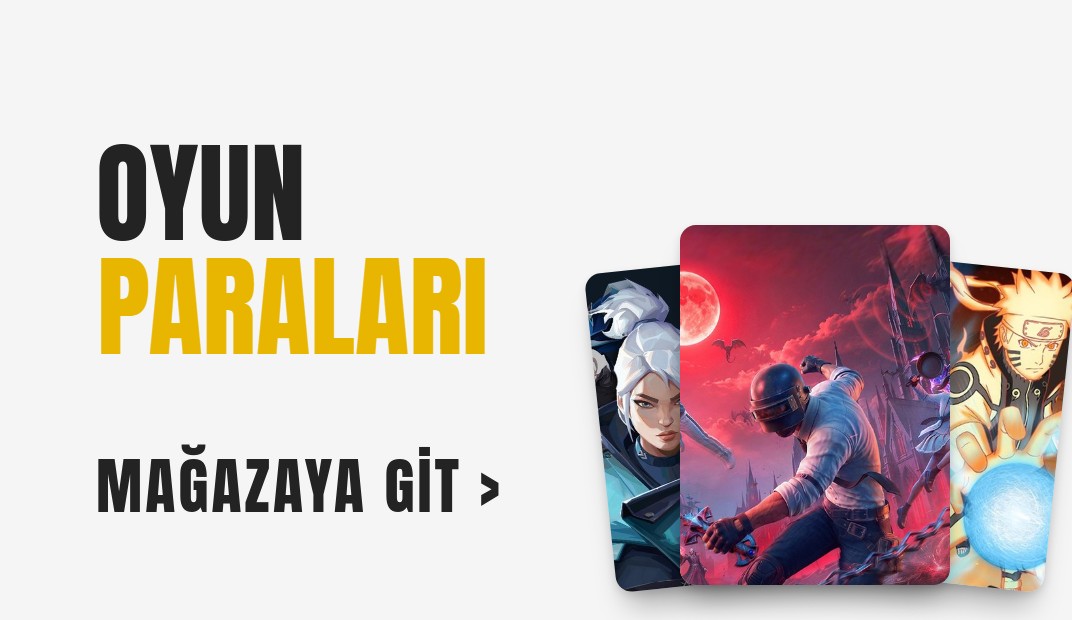Oyun Paraları - PUBG UC, Valorant VP, Free Fire Elmas