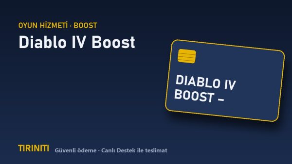 Diablo IV Boost – Seviye, Boss ve Pit (Sezon, Self-Play) satın al - Tiriniti