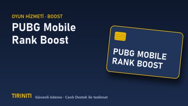 PUBG Mobile Rank Boost (Klasik, Avrupa Sunucusu) satın al - Tiriniti