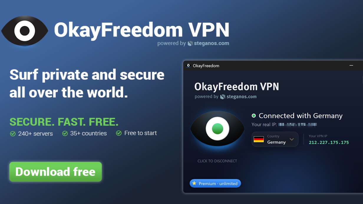 OkayFreedom VPN ucuz satın al - Tiriniti