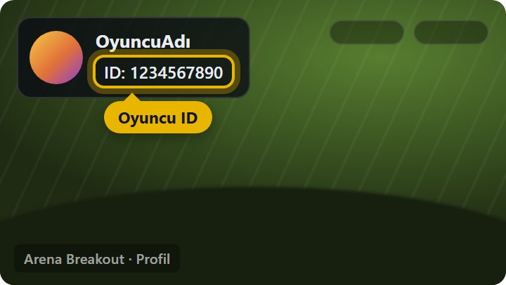 Oyuncu ID nerede yazar - Profil kartınızda yazan oyuncu ID