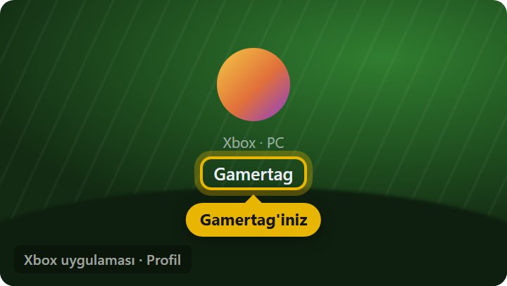 Gamertag ve platform nerede yazar - Xbox profilinizdeki Gamertag