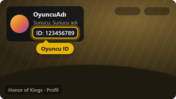 Oyuncu ID ve sunucu nerede yazar - Profil kartındaki ID; sunucu adını da ekleyin