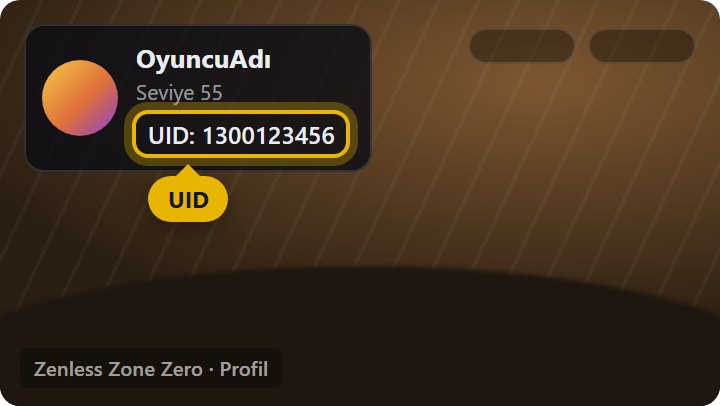 UID ve sunucu nerede yazar - Profil kartınızda yazan UID